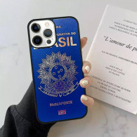 Coque iPhone XS Design Passeport Brésilien