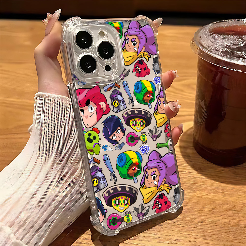 Coque iPhone XS Transparente Brawl Stars