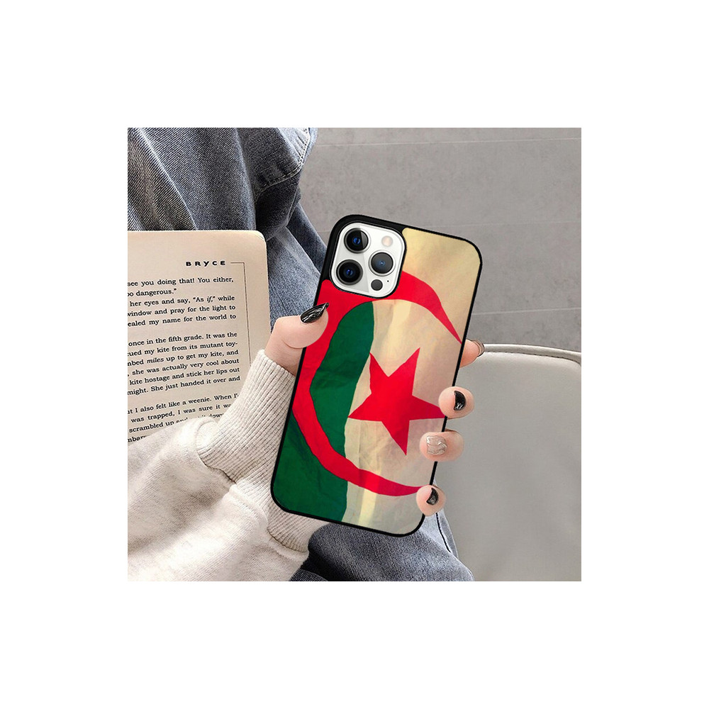 Coque iPhone 15 Plus Drapeau Algérie - Fièrement Algérien