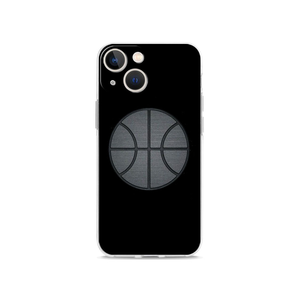 Coque iPhone XS Design Ballon de Basket Noir