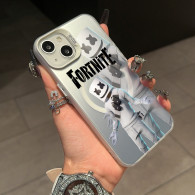 Coque iPhone 15 Plus Fortnite DJ Marshmello - Protection Optimale & Design Unique