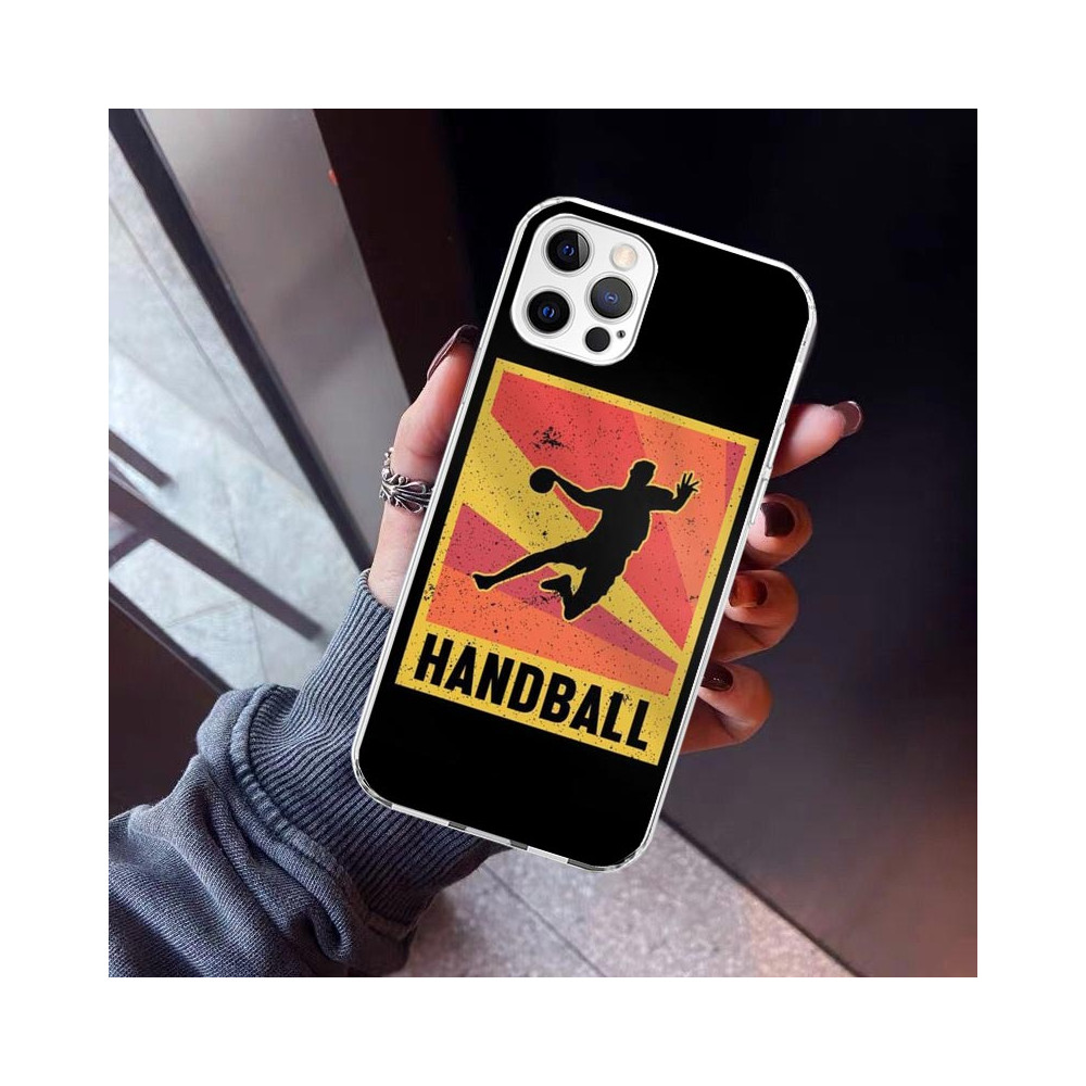 Coque iPhone 14 Pro Max Handball Vintage - Protection et Style Sportif