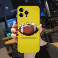 Coque iPhone 15 Plus Football Américain Jaune