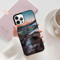 Coque iPhone 15 Pro Paysage Montagne Hiver