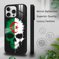 Coque iPhone Drapeau Algérie Tête de Mort Design Unique