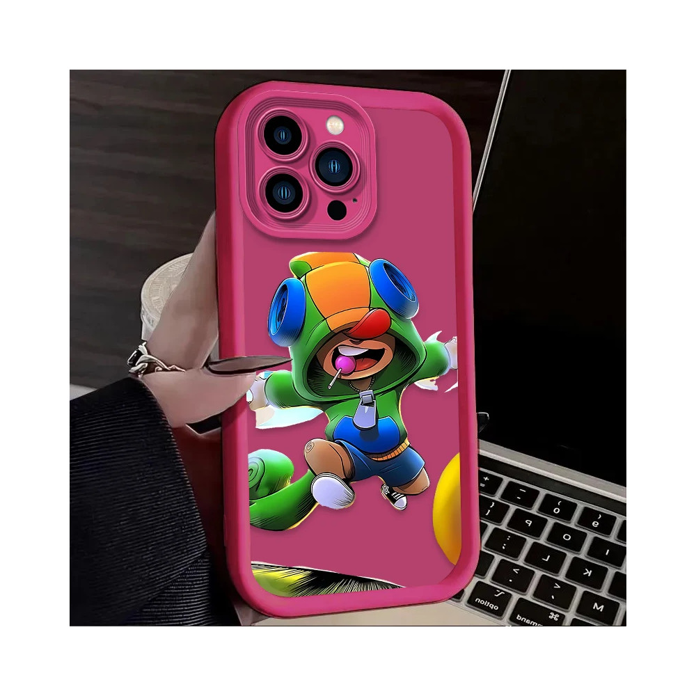 Coque iPhone 16 Pro Max Brawl Stars Leon Rose