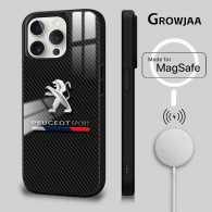 Coque iPhone 14 Pro Max Peugeot Sport MagSafe en Fibre de Carbone