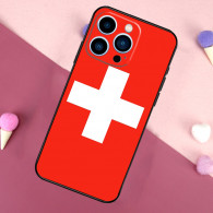 Coque iPhone 14 Pro Drapeau Suisse - Protection Élégante