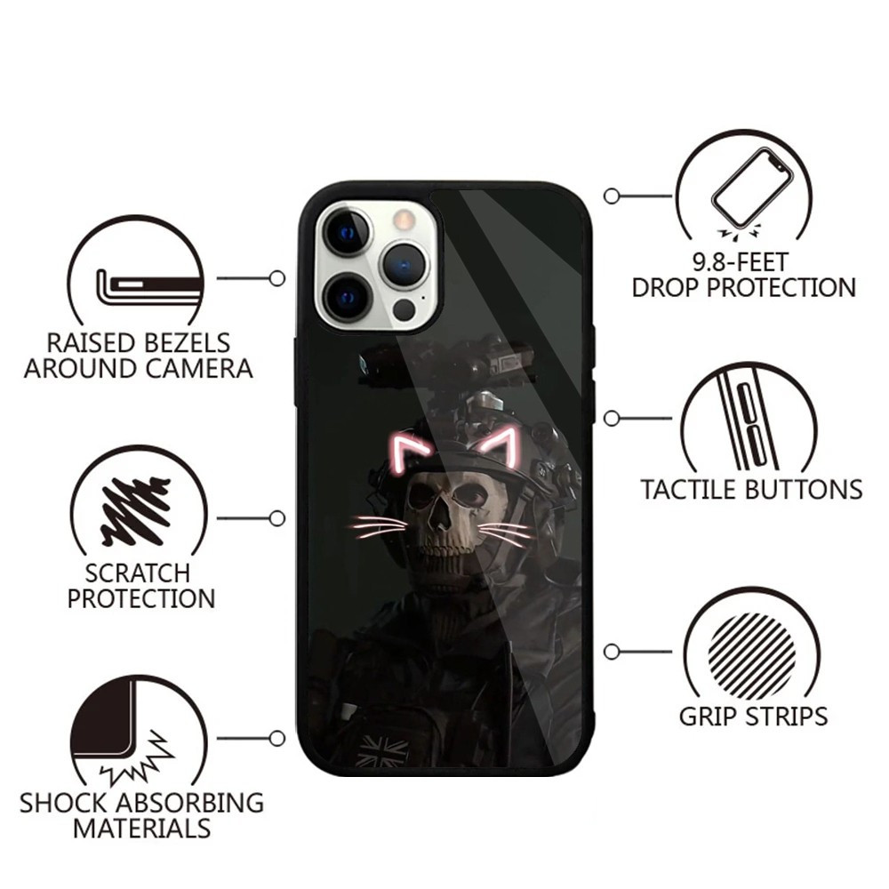 Coque iPhone 11 Pro Max Ghost Chat Lumineux - Protection Antichoc et Anti-rayures