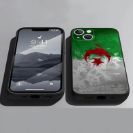 Coque iPhone 13 Pro Drapeau Algérie Design Unique