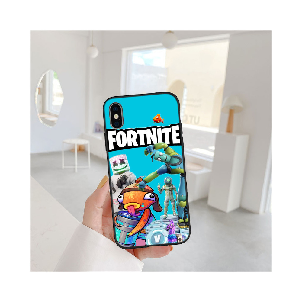 Coque iPhone 13 Pro Max Fortnite : Personnages Iconiques & Design Coloré