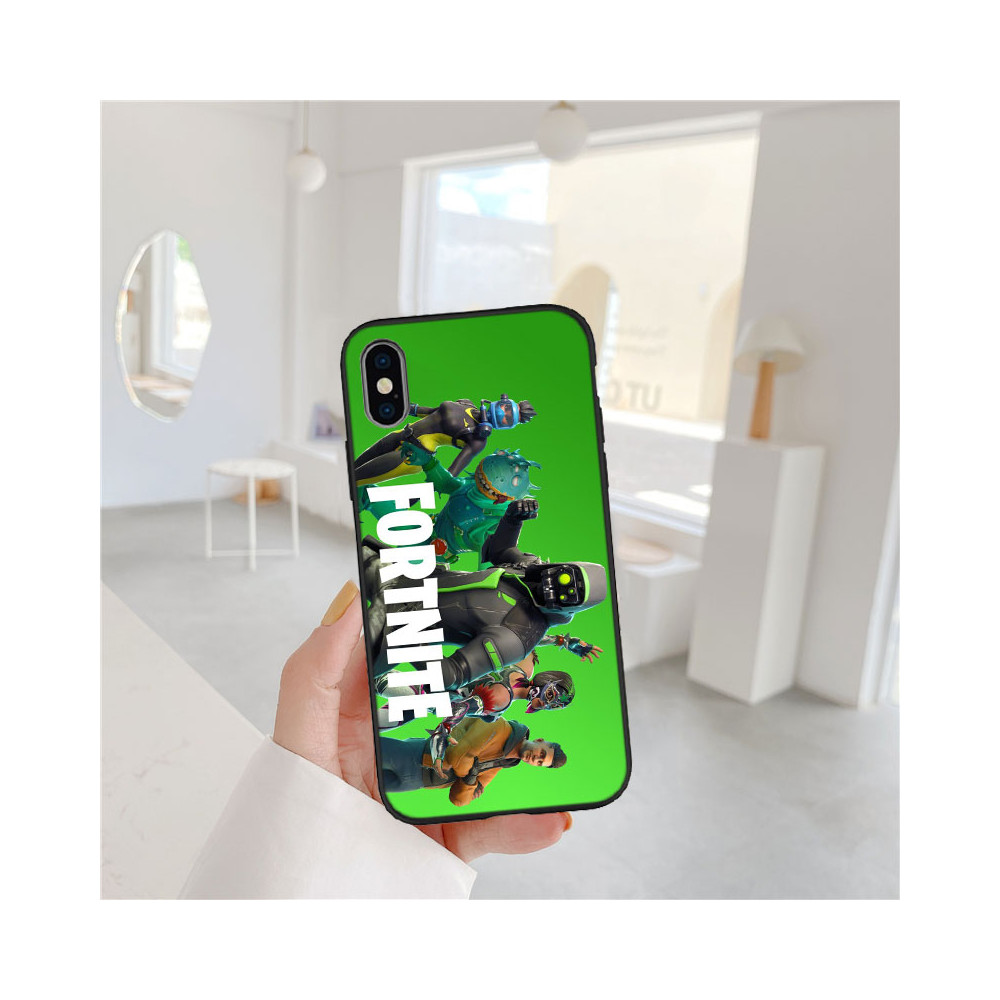 Coque iPhone 12 Fortnite Vert - Protection Optimale & Design Unique