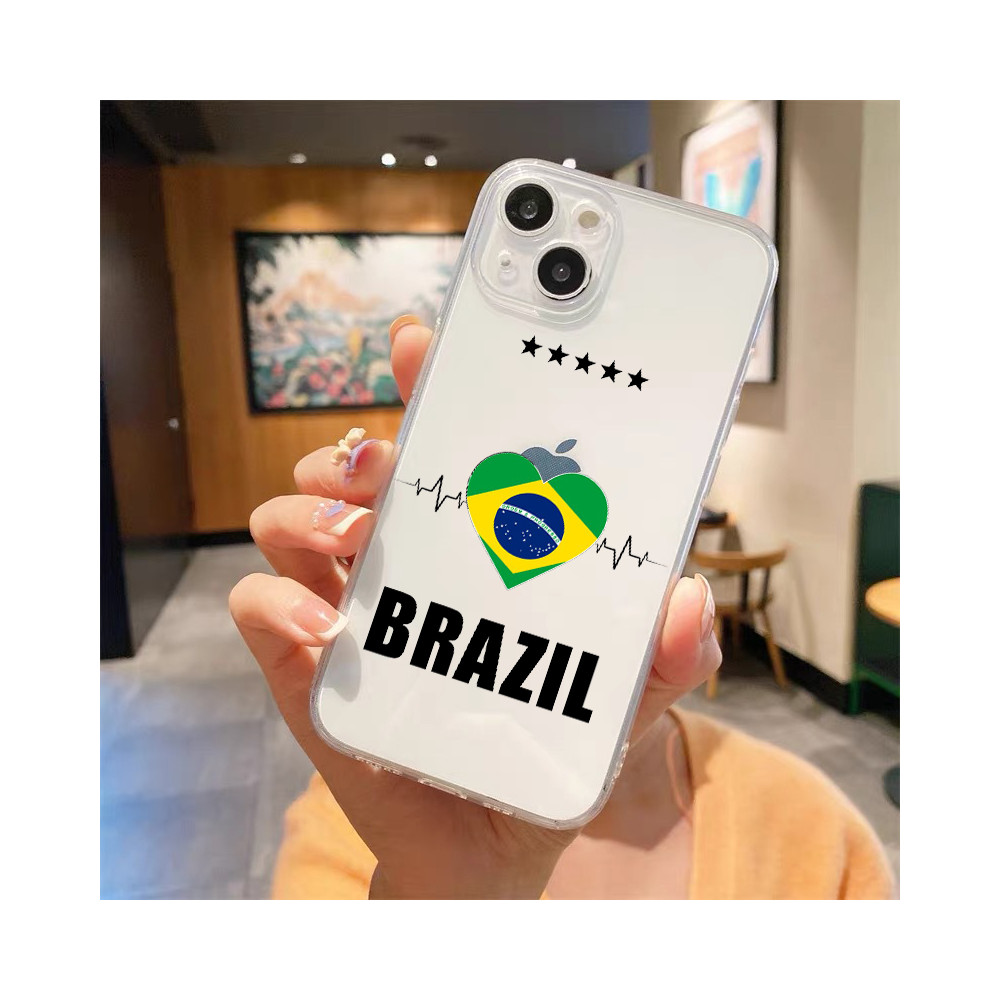 Coque iPhone X Brésil : Supportez votre équipe avec style