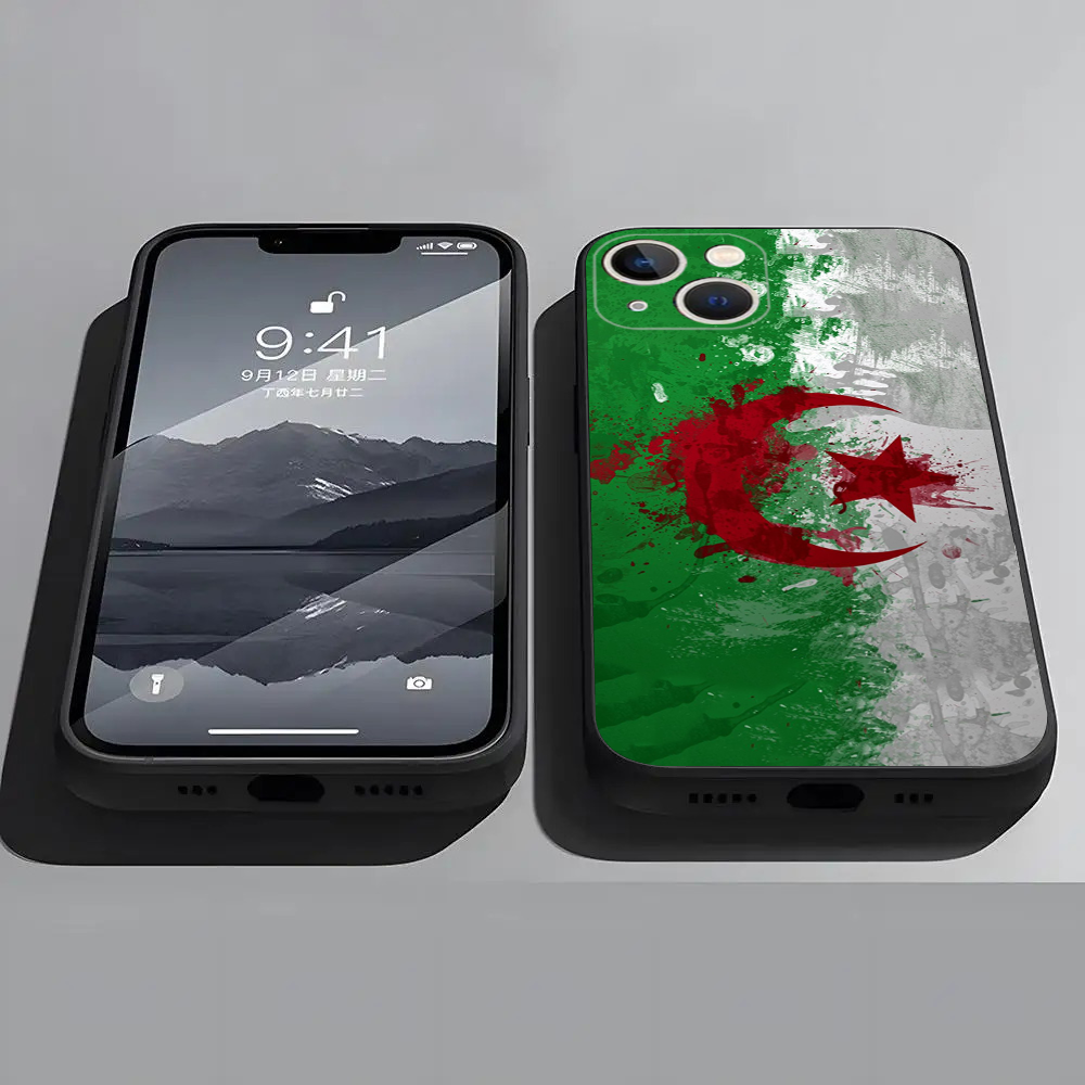 Coque iPhone 16 Pro Max Drapeau Algérie - Style Unique et Protection Optimale