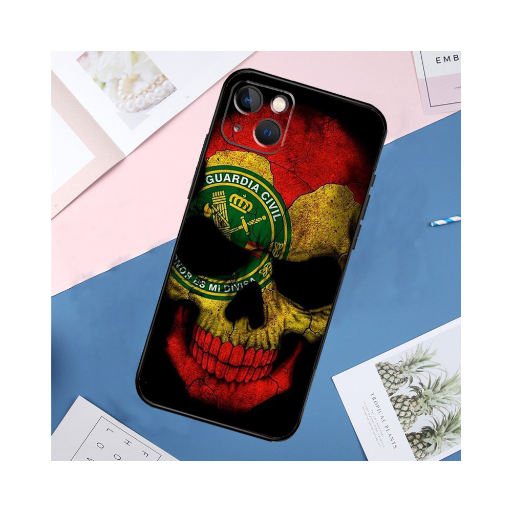 Coque iPhone X Guardia Civil - Design Tête de Mort Espagne