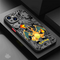 Coque iPhone 15 Pokémon Dracaufeu Manga