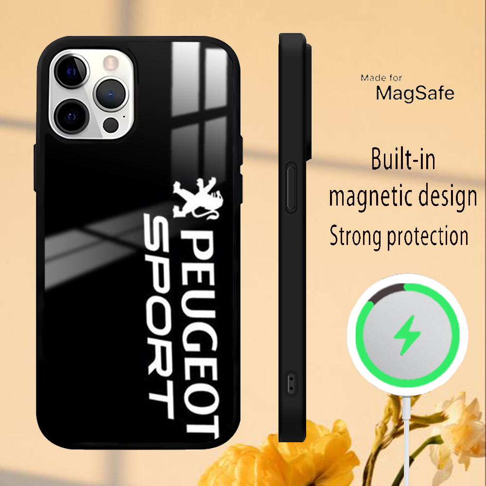 Coque iPhone 13 MagSafe Peugeot Sport - Protection et Style