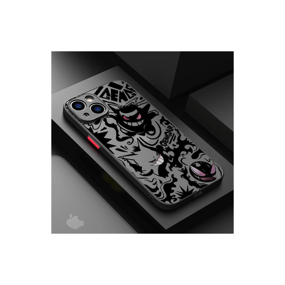 Coque iPhone 13 Pro Max Gengar Pokémon Design Noir