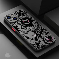 Coque iPhone 12 Gengar Pokémon Design Noir