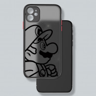 Coque iPhone XS Mario - Protection Design Noir Mat