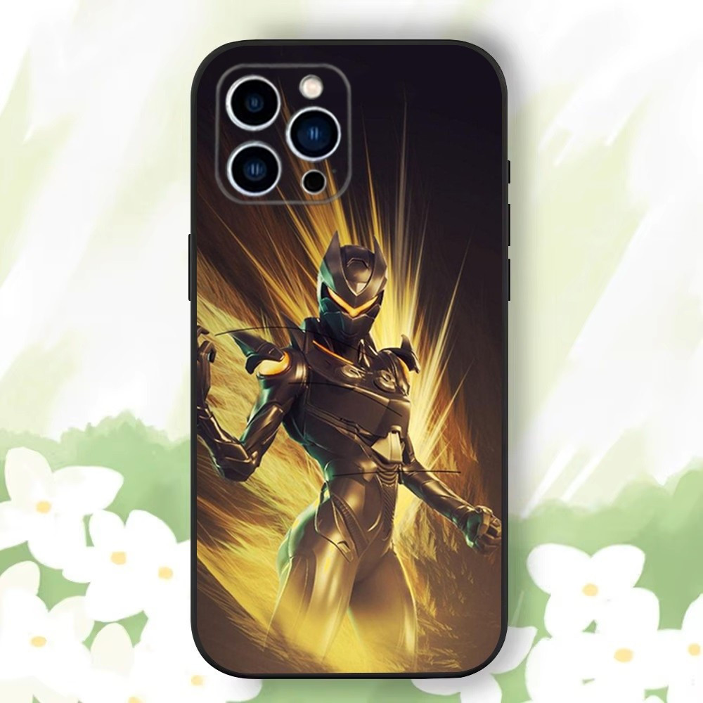 Coque iPhone Personnage Fortnite : Omega en Armure Complète