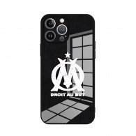 Coque iPhone Olympique de Marseille - Logo et Devise  poucesDroit au But pouces - Design Fenêtre