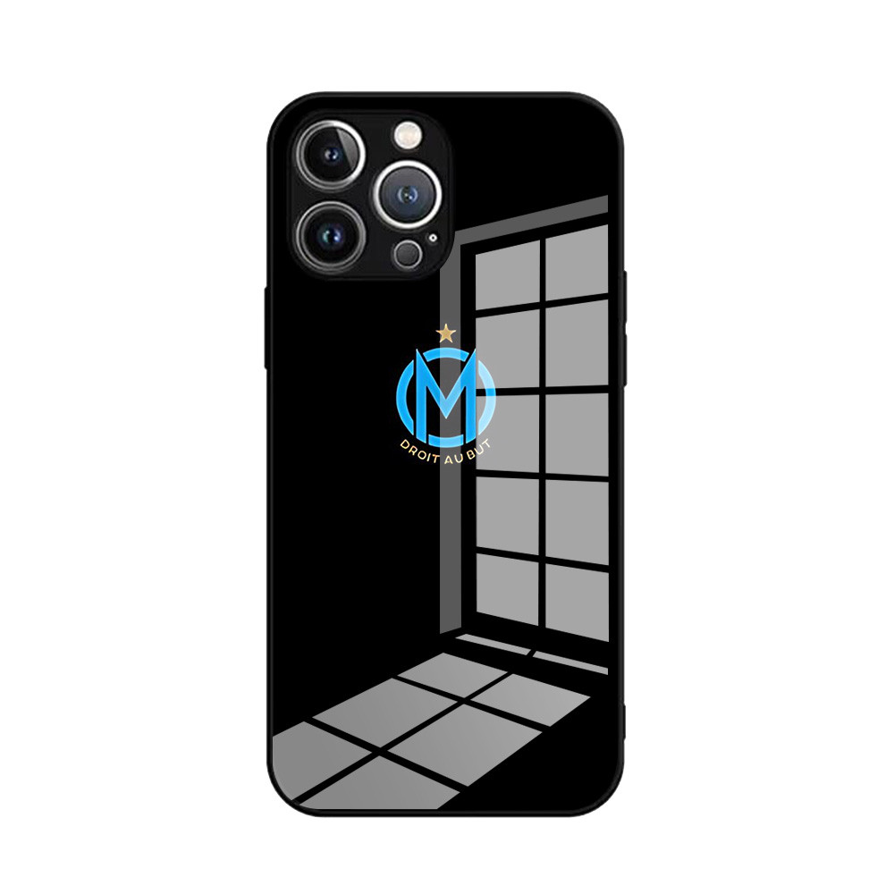 Coque iPhone 12 Olympique de Marseille Logo et Fenêtre Design - Collection Supporter