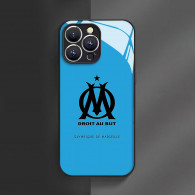 Coque iPhone 13 Olympique de Marseille - Logo et Devise  poucesDroit au But pouces