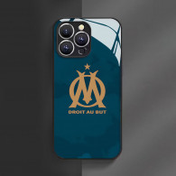 Coque iPhone 11 Olympique de Marseille - Logo Doré & Slogan  poucesDroit au But pouces