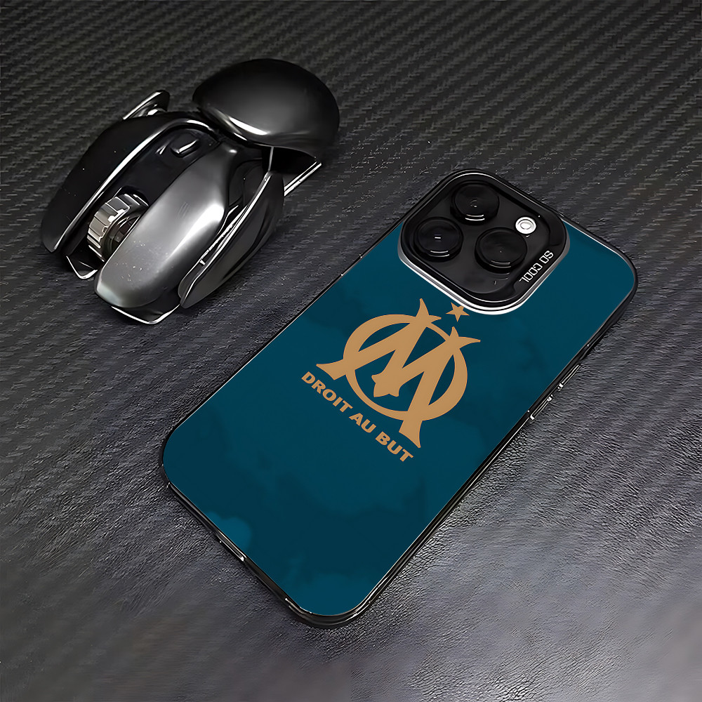 Coque iPhone Olympique de Marseille - Logo et Devise - Droit au But