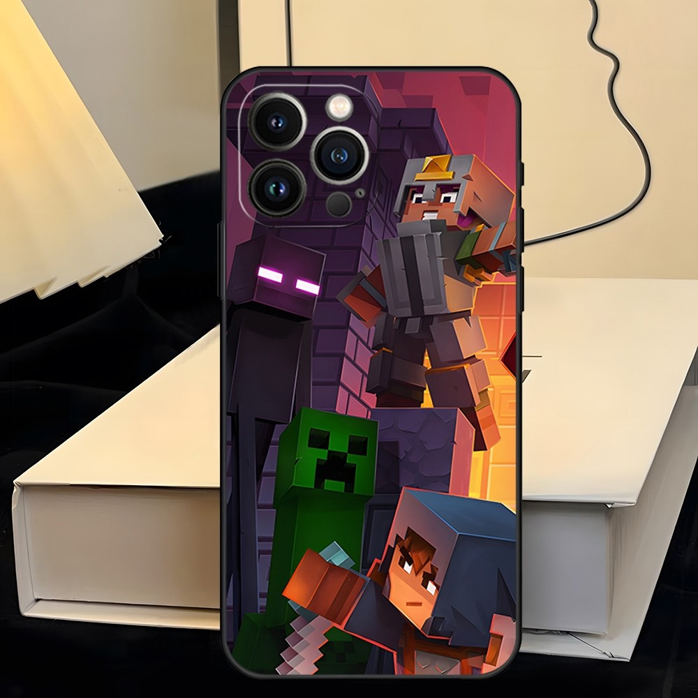 Coque iPhone 11 Pro Max Motif Minecraft - Personnages et Aventure