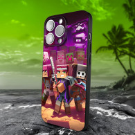 Coque iPhone 16 Pro Minecraft Aventure Épique - Protection Optimale