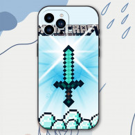 Coque iPhone Minecraft Épée en Diamant - Design Exclusif