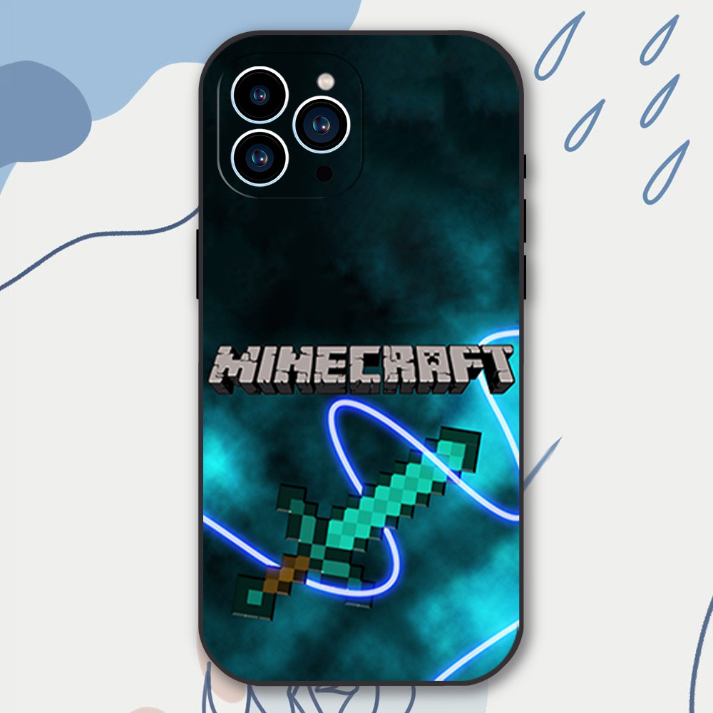 Coque iPhone 14 Pro Minecraft Épée - Design Exclusif