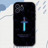 Coque iPhone Épée Minecraft - Design Pixel Art