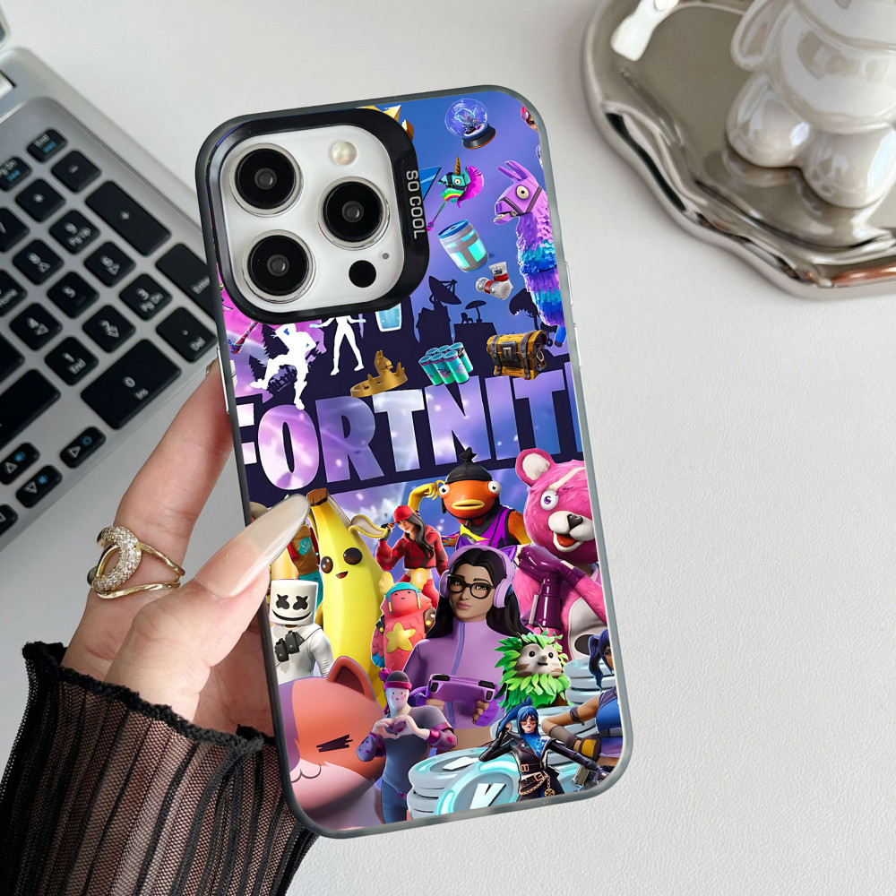 Coque iPhone Fortnite - Collection Personnages et Objets Emblématiques