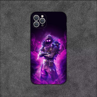 Coque iPhone 16 Pro Max Fortnite Personnage Corbeau Violet