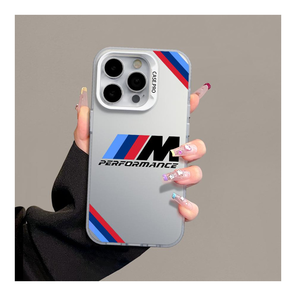 Coque iPhone 16 Pro Max transparente motif BMW M Performance