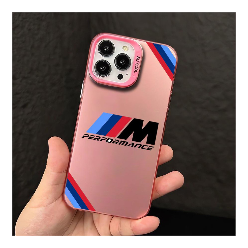 Coque iPhone 12 Pro rose BMW M Performance - Protection optimale