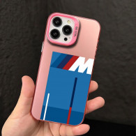 Coque iPhone 15 Pro Rose Design BMW Motorsport - Protection Élégante