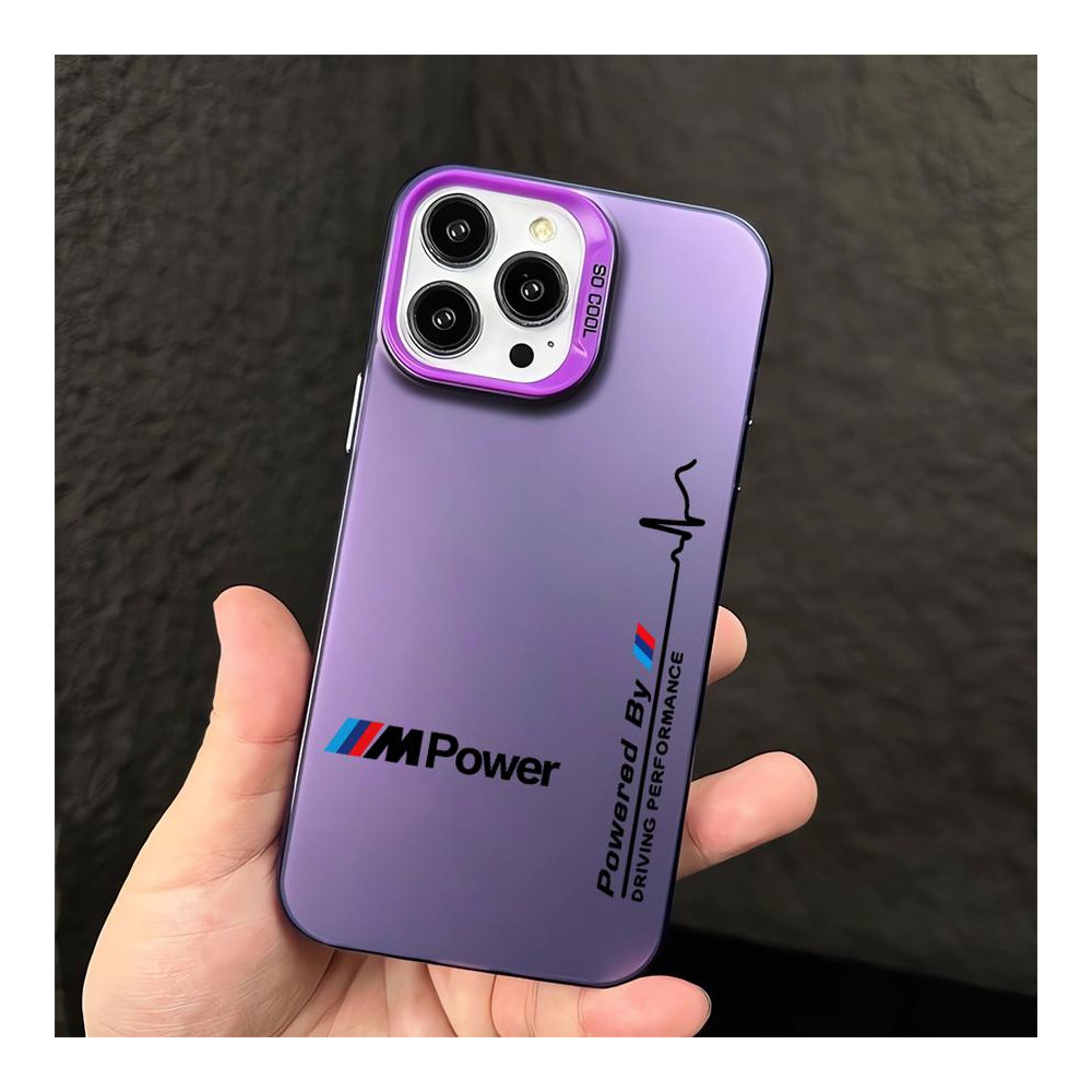 Coque iPhone 15 Pro Max BMW M Power Violette