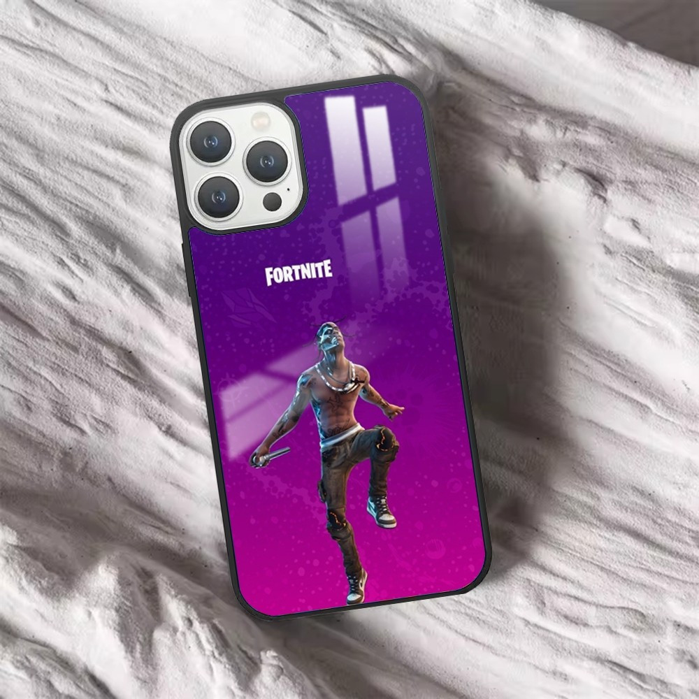 Coque iPhone 15 Plus Fortnite - Personnage Travis Scott