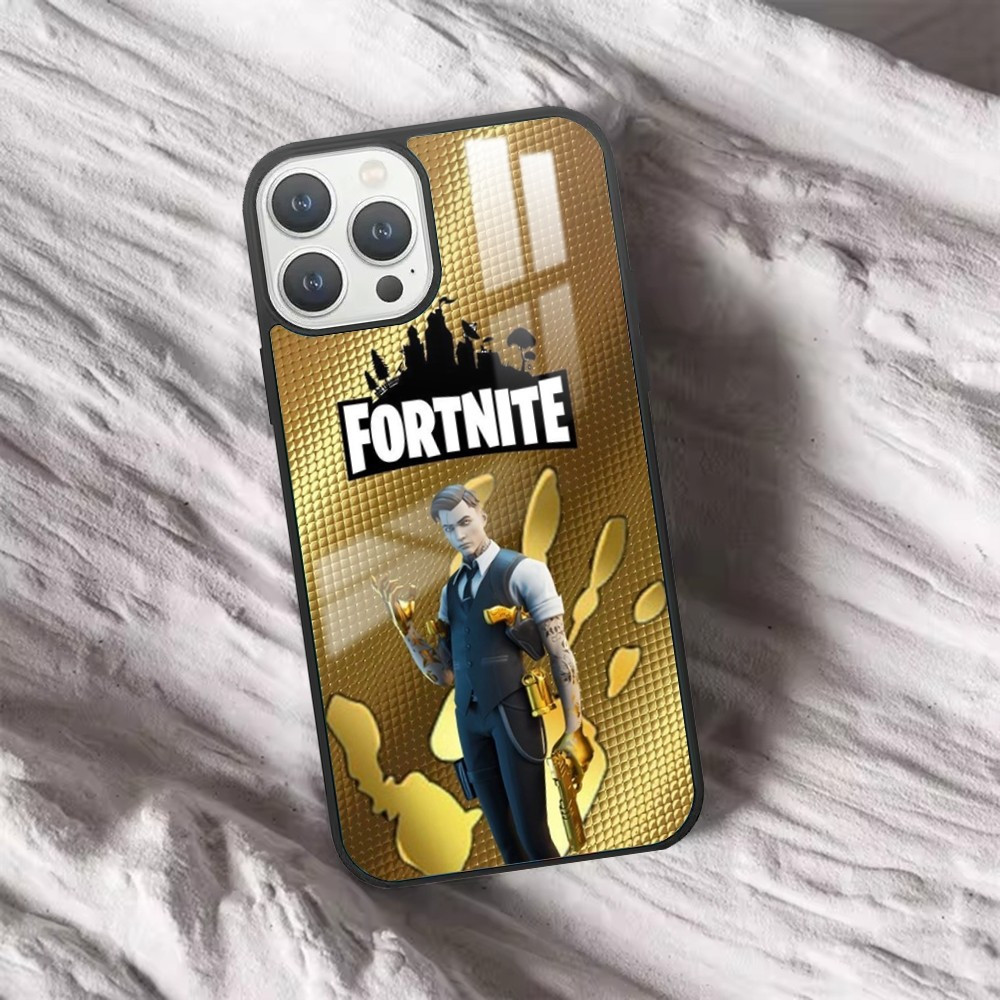 Coque iPhone 12 Fortnite Midas Or