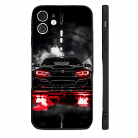 Coque iPhone 16 BMW M4 - Noir et Rouge