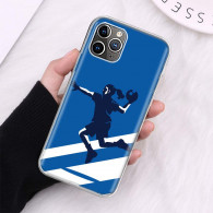 Coque iPhone Handballeuse Bleue et Blanche