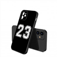 Coque iPhone Noir Numéro 23 - Protection Élégante et Sportive