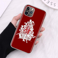 Coque iPhone 12 mini Design Équipe de Football Rouge et Blanc