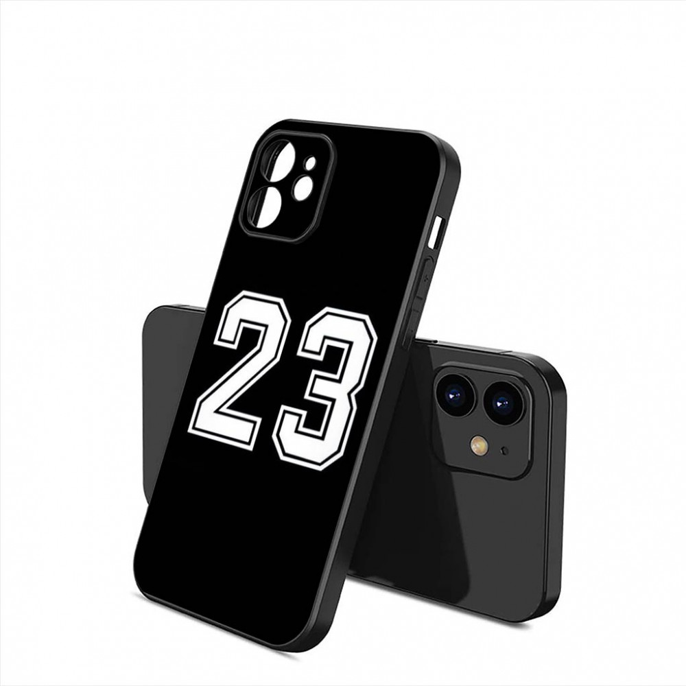 Coque iPhone 13 Pro Max Noir Numéro 23 - Protection Élégante et Sportive