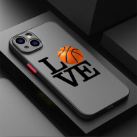 Coque iPhone 11 Pro Max 'Love' avec ballon de basket