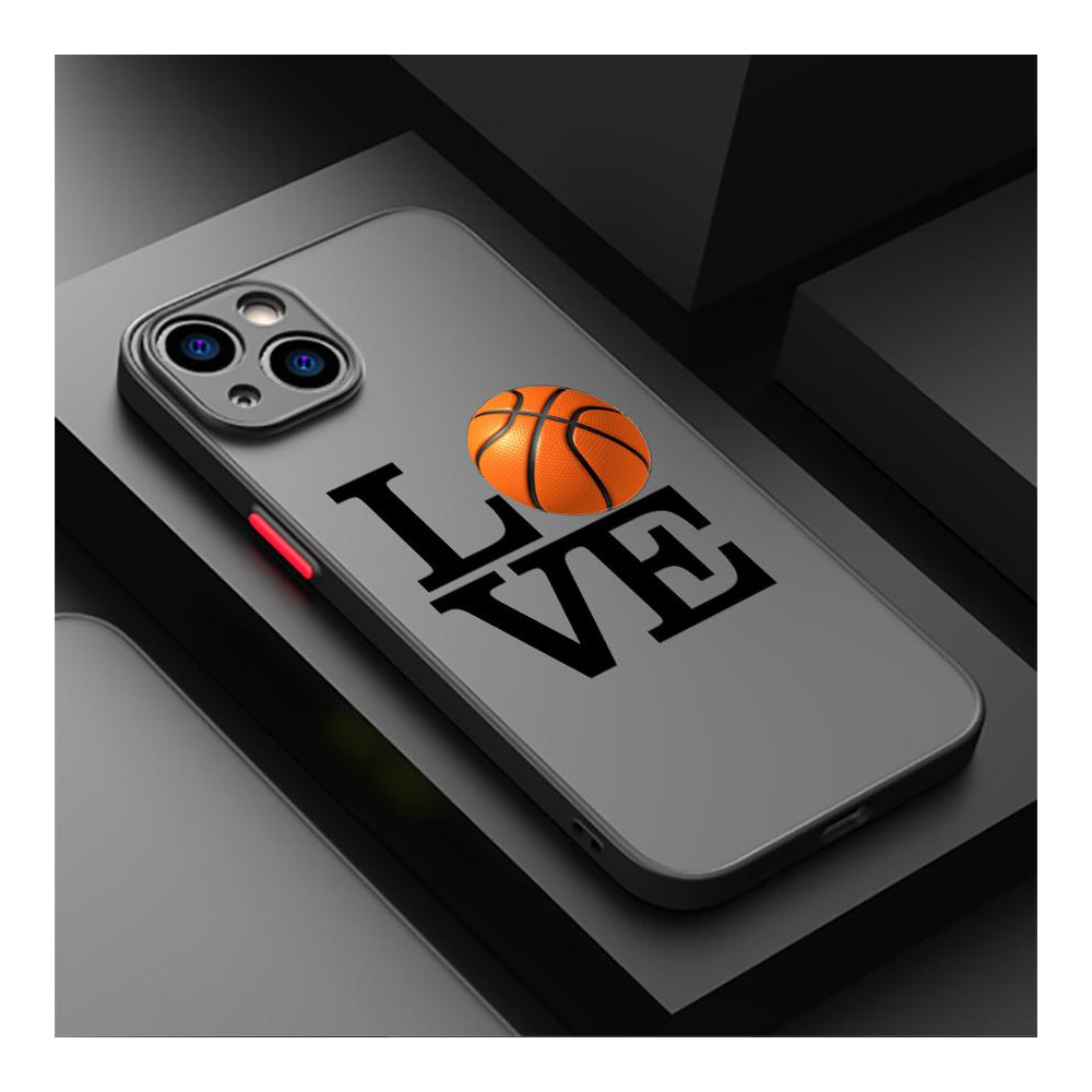 Coque iPhone XS Max 'Love' avec ballon de basket